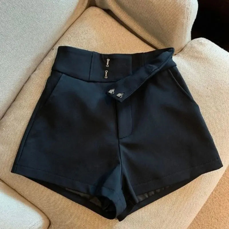 Elegant High Waist A-Line Shorts