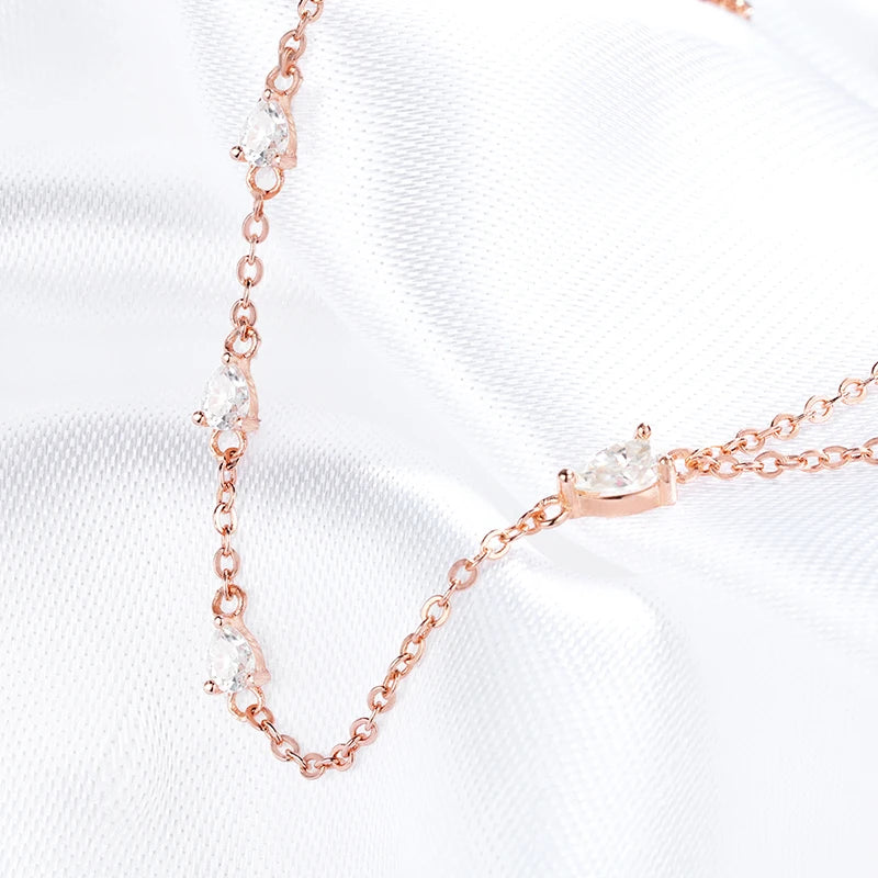 Luxury Pear Cut Moissanite Bracelet – S925 Sterling Silver