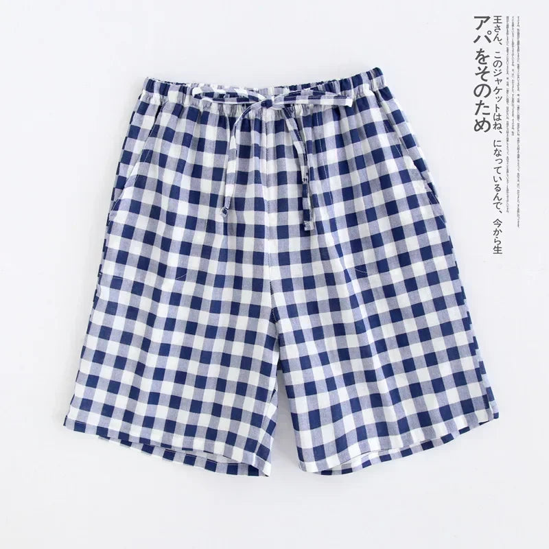 Couples Cotton Gauze Lounge Shorts