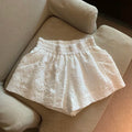 Elastic Waist Jacquard Shorts