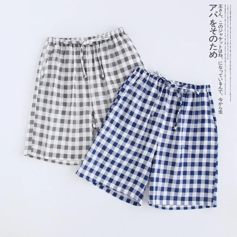 Couples Cotton Gauze Lounge Shorts