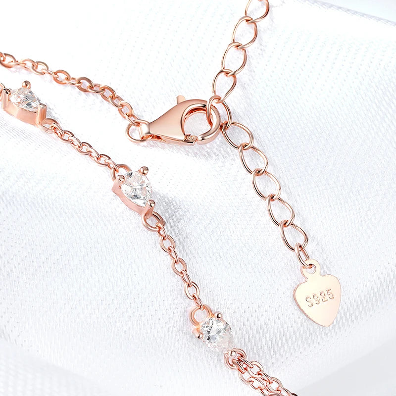 Luxury Pear Cut Moissanite Bracelet – S925 Sterling Silver
