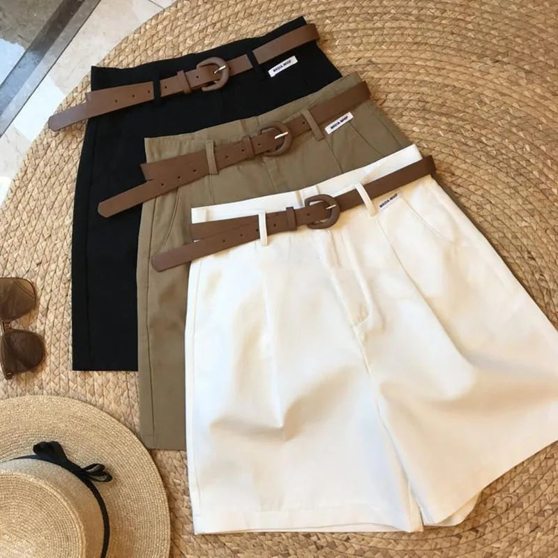 Women’s Wide-Leg Cotton Summer Shorts