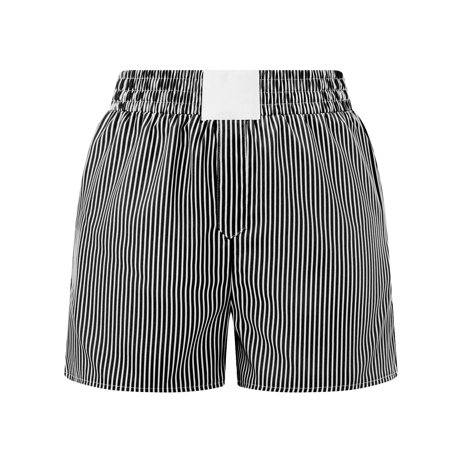 Women’s Striped High-Waist Lounge Shorts
