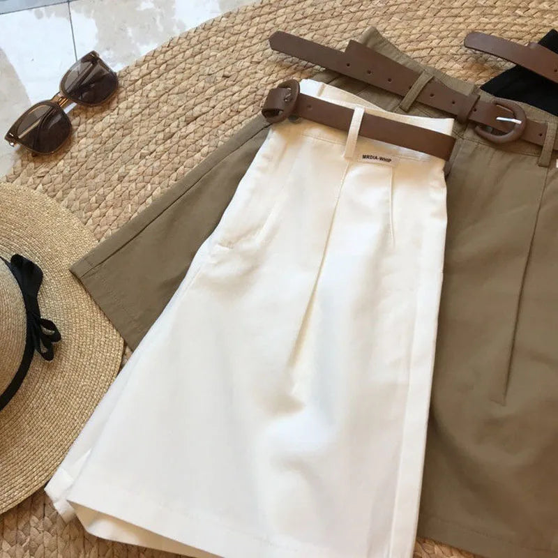 Women’s Wide-Leg Cotton Summer Shorts