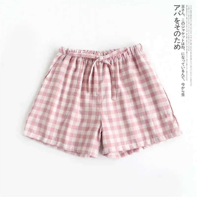 Couples Cotton Gauze Lounge Shorts
