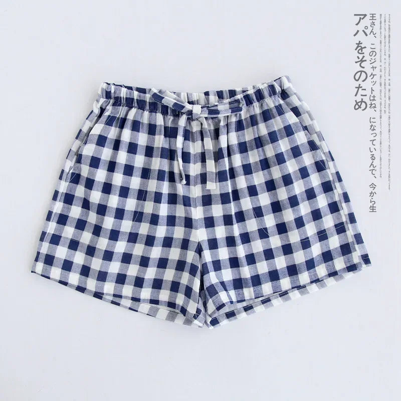 Couples Cotton Gauze Lounge Shorts