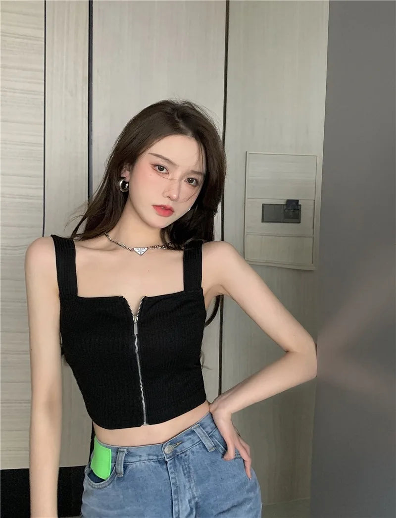 NeoZip Crop Top