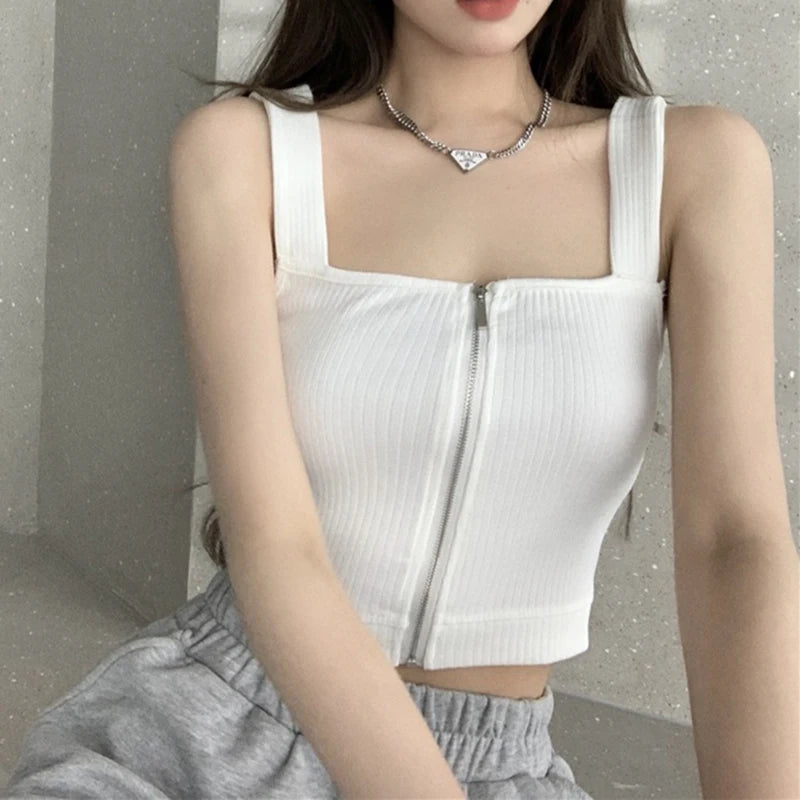 NeoZip Crop Top