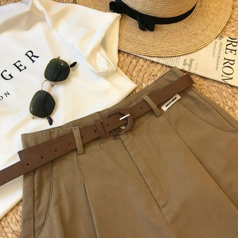 Women’s Wide-Leg Cotton Summer Shorts