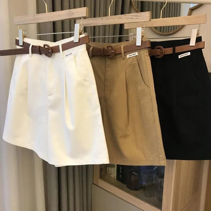 Women’s Wide-Leg Cotton Summer Shorts