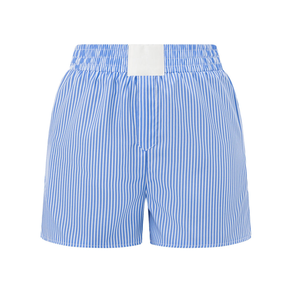 Women’s Striped High-Waist Lounge Shorts