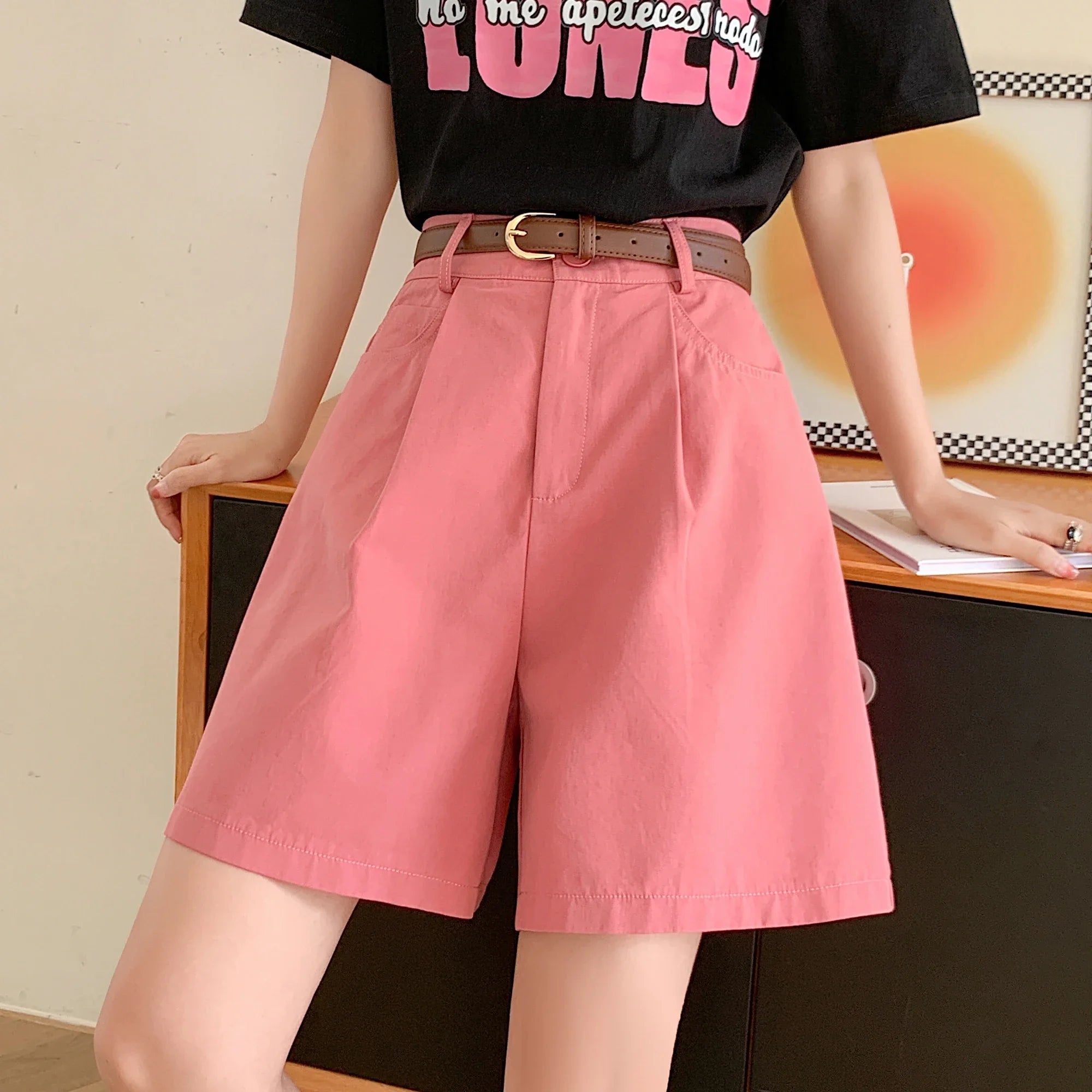 Women’s Loose Fit Cargo Summer Shorts