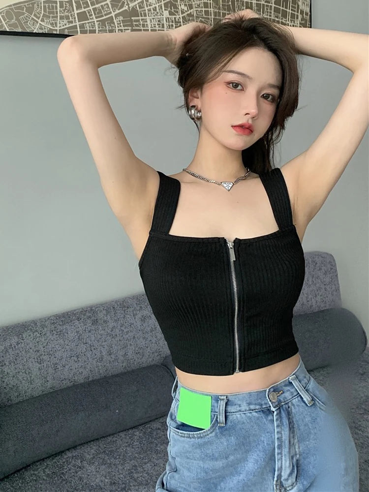 NeoZip Crop Top