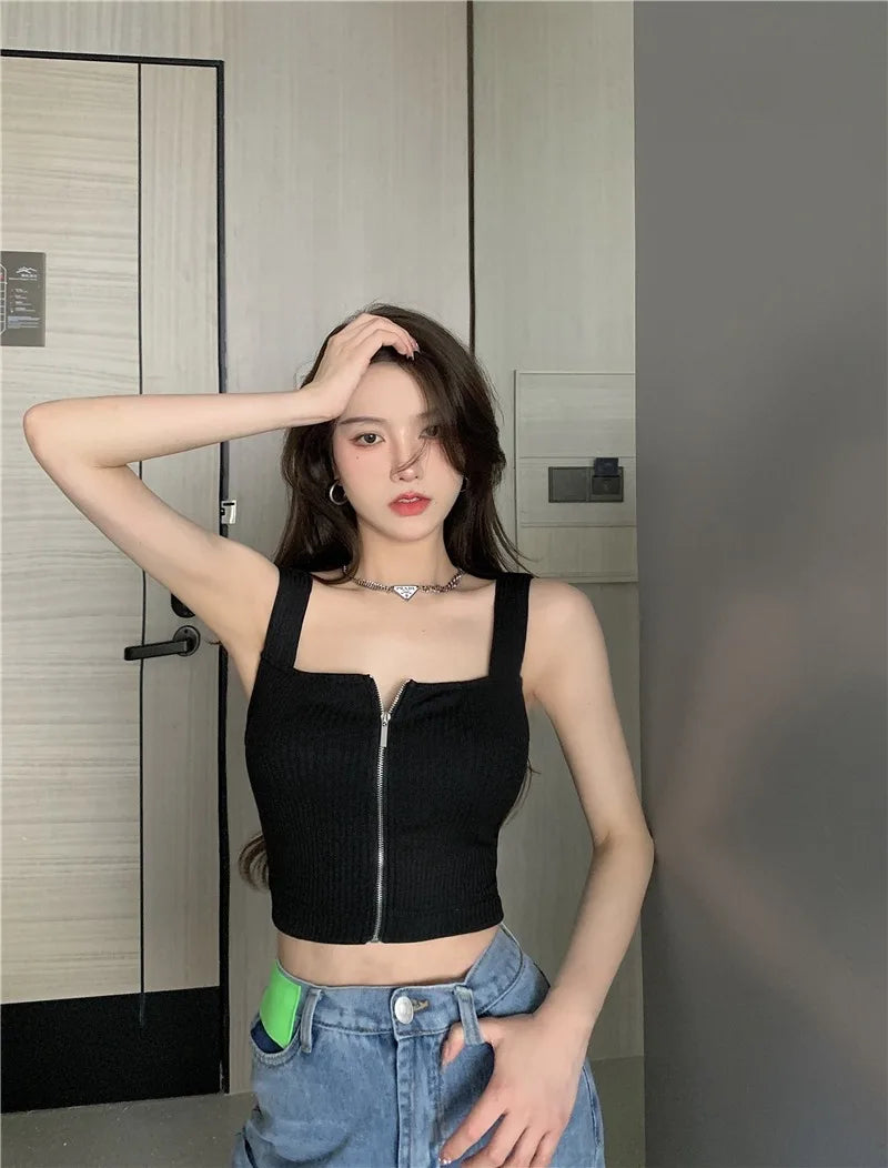 NeoZip Crop Top