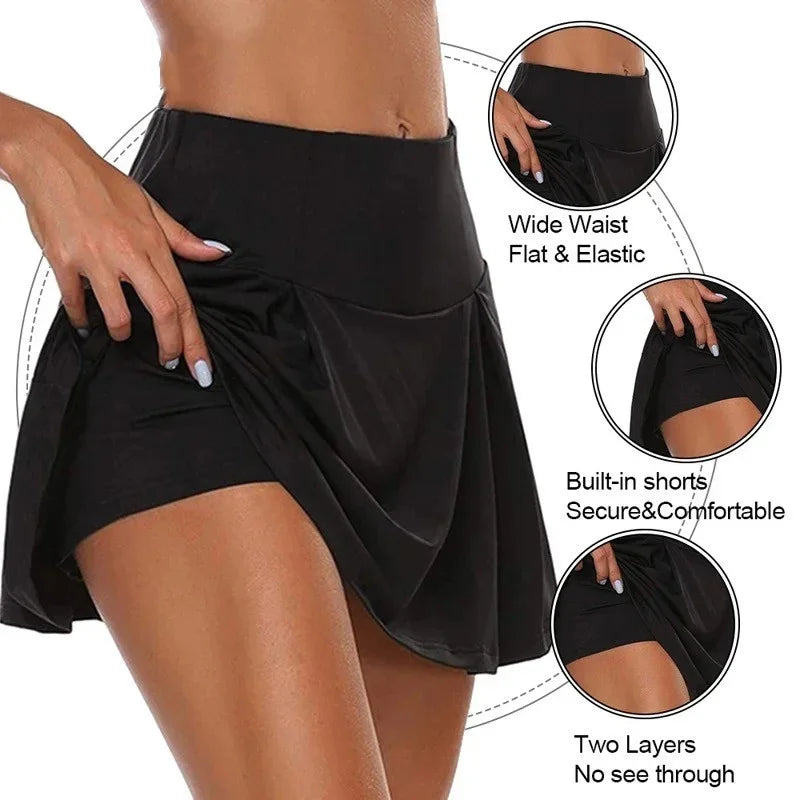 Women’s 2-in-1 Running Yoga Skirt