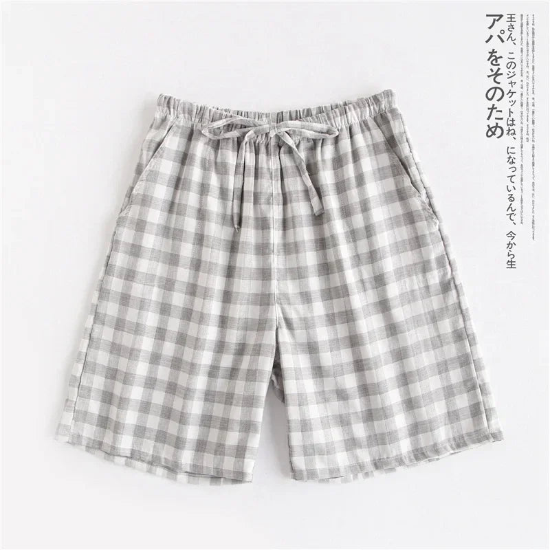 Couples Cotton Gauze Lounge Shorts