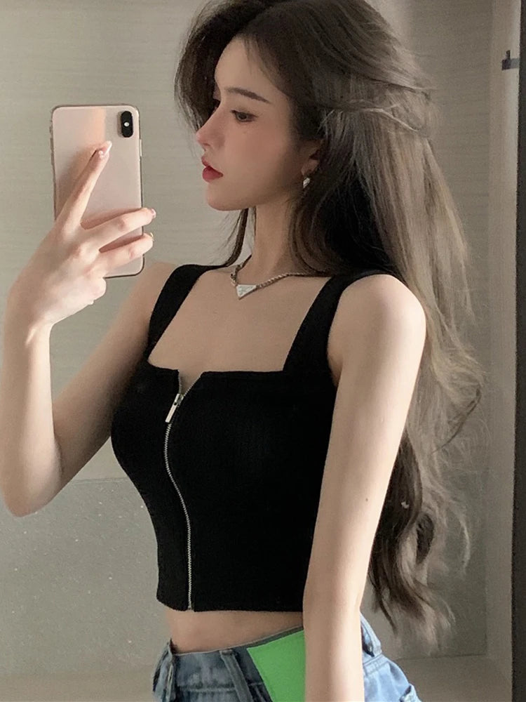 NeoZip Crop Top