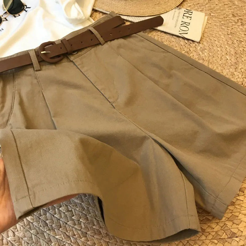 Women’s Wide-Leg Cotton Summer Shorts