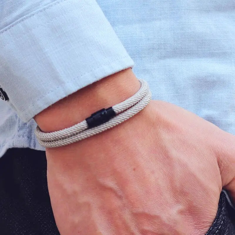 Men’s Double Layer Rope Bracelet