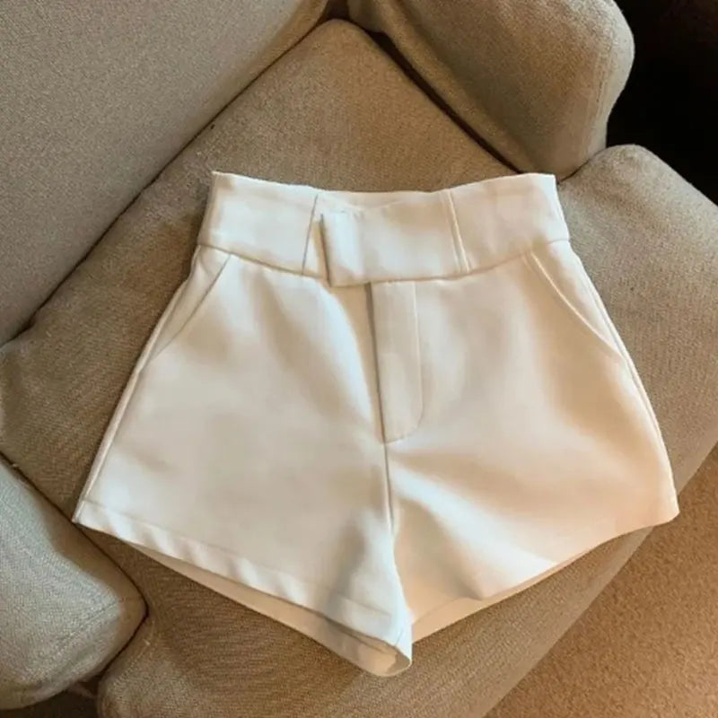 Elegant High Waist A-Line Shorts