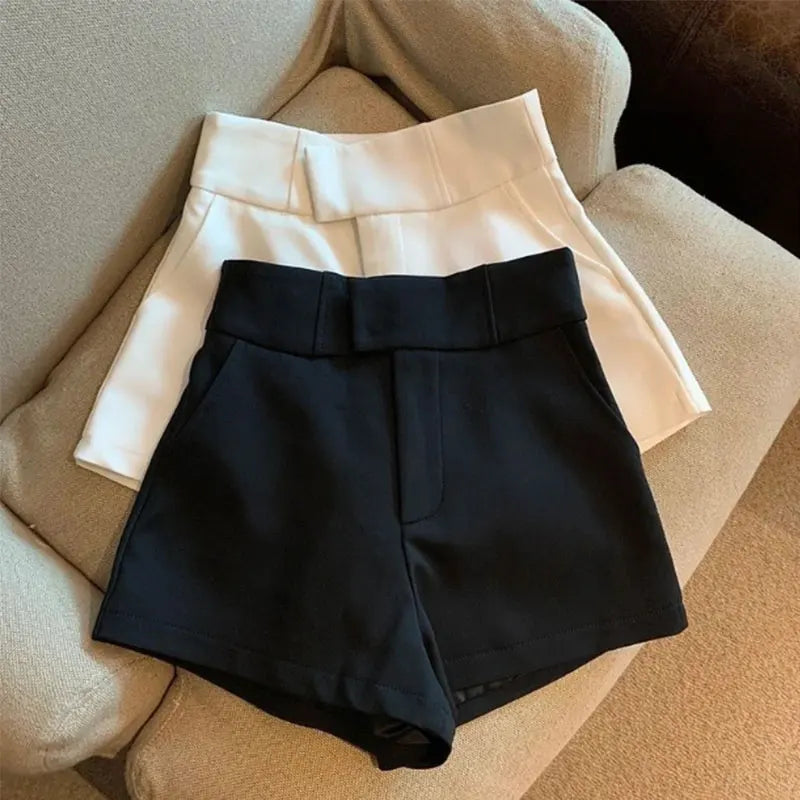 Elegant High Waist A-Line Shorts